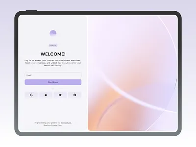 AI Login Page Design ai first home login logo purpule registration sign in sign up ui visual web website