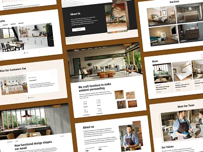 Interior Studio and Carpenter Website Design branding carpenter carpenter website carpentry construction website interior design interior studio interior studio website logo modern company website responsive web design user experience uxui visual visual design web design webdesign webflow webflow template website design