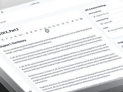 slothUI - World's Laziest Design System - Content/Post Editor UI black and white blog editor clean content editor content editor ui dashboard dashboard design dashboard ui design system figma minimal modern post editor post editor ui slothui soft text editor ui ui design ui kit