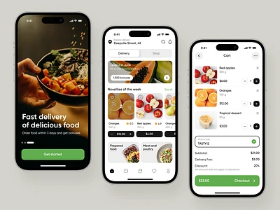 Grocery Delivery App app design app ui design mobile mobile app mobile app design mobile app ui mobile design ui