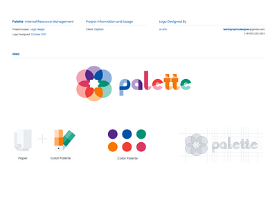 Palette branding graphic design logo