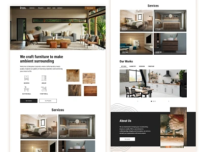 Responsive Website for Carpentry and Furniture Company carpenter carpenter logo carpentry constructer webdesign furniture interior design interior studio website use user experience web design web design for interior studio webflow webflow template carpenter website furniture