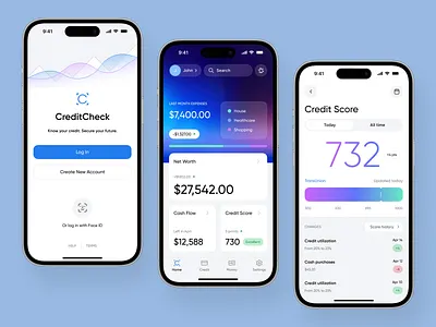 Credit Score Mobile App app design mobile mobile app mobile app design mobile design