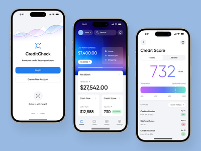 Credit Score Mobile App app design mobile mobile app mobile app design mobile design