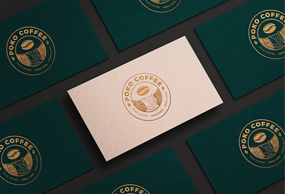 Poko Coffee branding design illustration logo