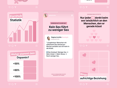 Social Media Design — Sexology account design identity instagram pink sexology social media ui ux