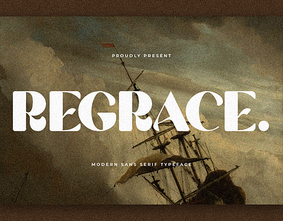 Regrace - Modern Sans Serif Font branding design font handwritten illustration italic logotype script typeface ui