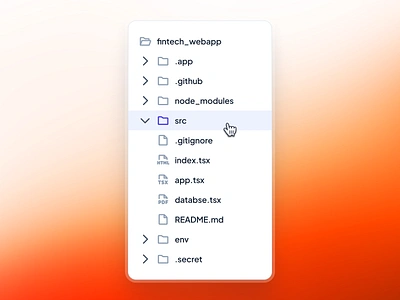 slothUI: Design System for Lazy Gen Z - File Directory UIUX clean code directory ui code editor ui code ui directory ui file directory file directory ui file management ui file manager ui folder ui gradient interface design minimal modern orange simple soft ui ui design ui kit