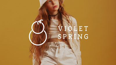 Violet Springs - Logo And Visual Identity Design branding clothing dress illustrator logo photoshop visual identity