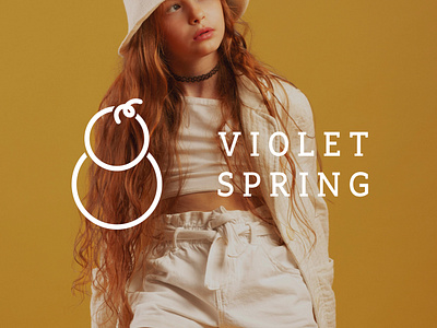 Violet Springs - Logo And Visual Identity Design branding clothing dress illustrator logo photoshop visual identity