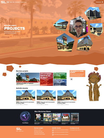 SL-Projects.com - 2022 1st mockup graphic design ui website