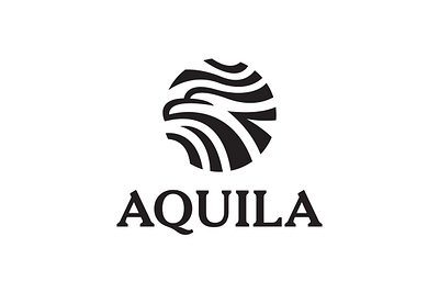 Aquila Logo air animal aquila bird black branding circle design eagle exclusive falcon fly hawk line logo modern sale stylish wave wild