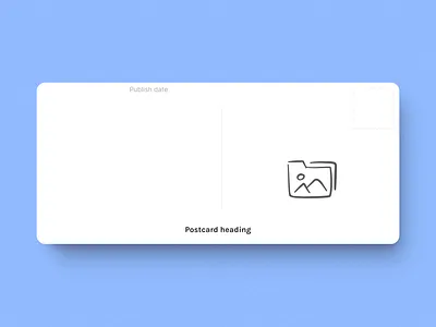 Postcard concept branding concept design design concept graphic design illustration minimalism paper postcard product design radius saas stamp