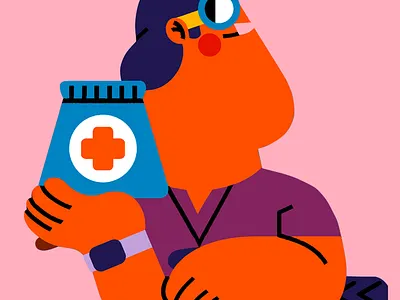 Dr. corporate memphis dr illustration ilustración jhonny núñez vector