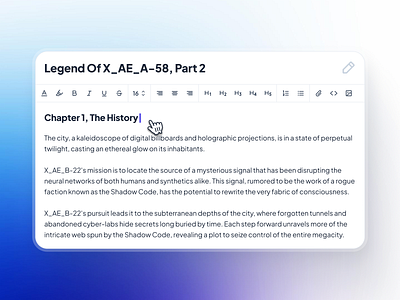 slothUI - World's Laziest Design System - WYSIWYG Text Editor UI blog editor clean content editor design system gradient minimal modern post editor purple slothui soft text editor text editor ui ui ui design ui kit wysiwyg editor wysiwyg editor ui wysiwyg text editor wysiwyg ui