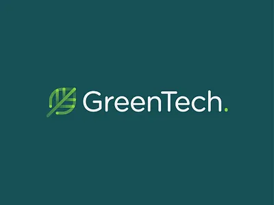 GreenTech branding graphic design logo