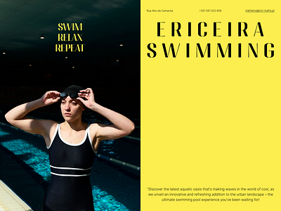 Poster design for swimming pool branding graphic design outdoor advertisement poster ui design