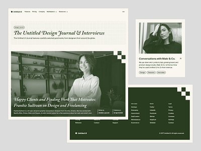 Design journal — Untitled UI abstract article beige blog blog home blog page blog post blogpost figma ui kit green minimal minimalism post web design webdesign