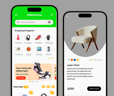 E- commerce app branding uiux