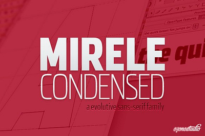 Mirele - Evolutive Font condensed cool display mirele evolutive font modern sans serif