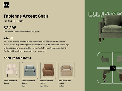 Product Detail Page about dailyui design designinspiration detials figma furniture landing page page design product product detai product page prototyping typography ui web design