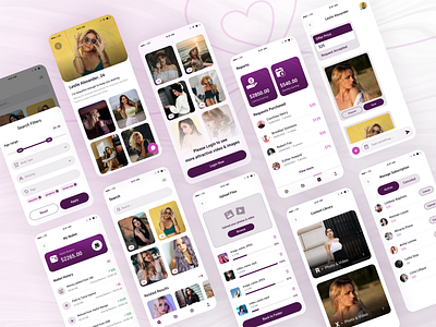 Arouzed - Dating App UI/UX Design branding couple app dating app design figma app mobile app ui user friendly app