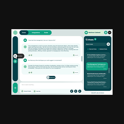 Chat GPT ++ | A redesign of ChatGPT ui