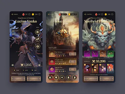 ⚔️ Knight of Valheim UI figma gaming ui ui kit ui8