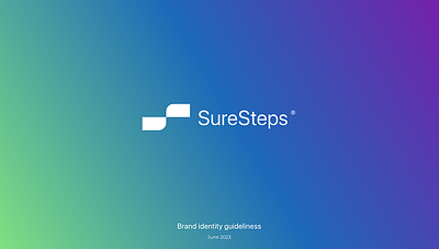 SureSteps brand identity branding graphic design logo