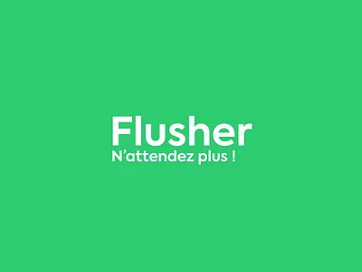 Flusher - 2023 School project application branding graphic design ui