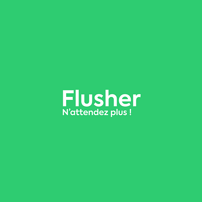 Flusher - 2023 School project application branding graphic design ui