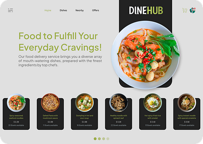 DineHub- A Marketplace for a Healthier You! ui