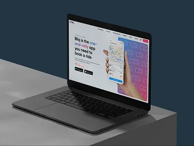 Bliq / for passengers animation app benefits cta design fold footer header hero interaction interactive design landing page promo scroll tile timeline ui webdesign website