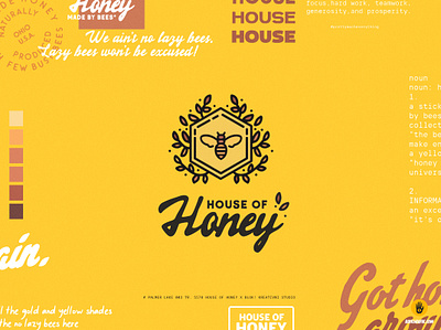 House of Honey branding design graphic design illustration logo typography