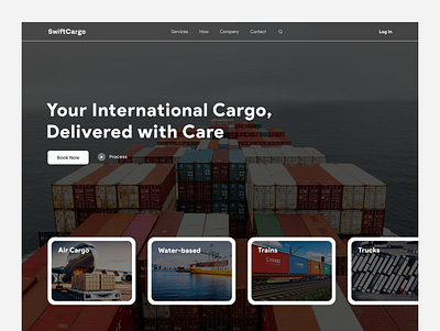 Cargo Company-Landing Page landing page ui ui design web design website design