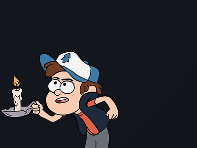 Dipper Pines - 2D Animation made with Blender Grease Pencil 2d 3d animation blender character design dipper dipperpines graphic design gravity falls grease pencil psthome