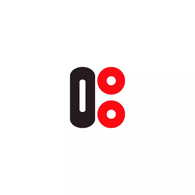 Bright graphic design letter logo simple