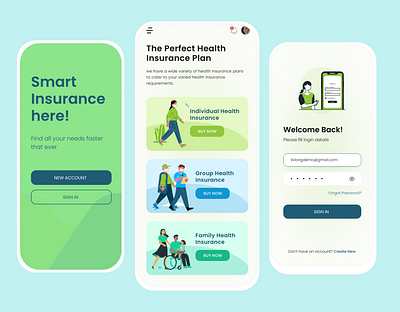 Group Insurance App android app android app design android app uiux app design app uiux banner banner design branding design graphic design group insurance group insurance app illustration insurance app logo mobile app template ui uiux design