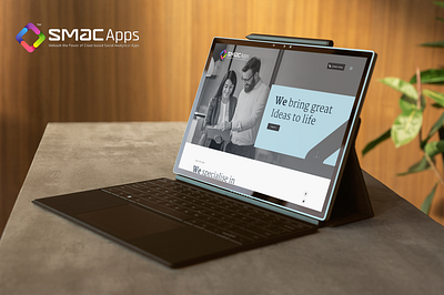 SMACApps company website prototype ui ux web design