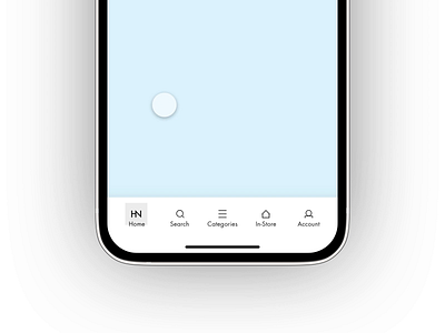 App - Navigation bar (Harvey Nichols) animation bar design ecommerce harvey nichols ui user ux