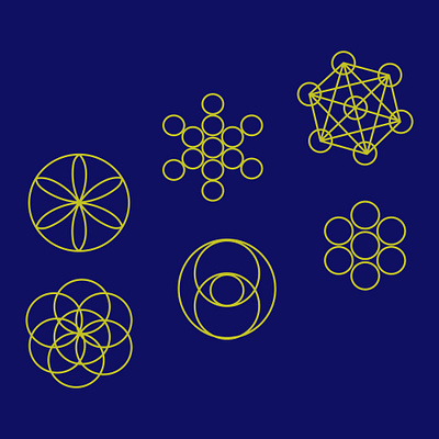 A set of mystical esoteric seals of Kabbalah symbols app branding design graphic design illustration logo typography ui ux vector