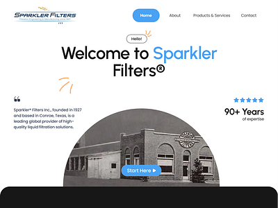 sparkler filter redesign ui website