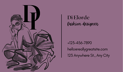 Fashion Designer business card graphic design