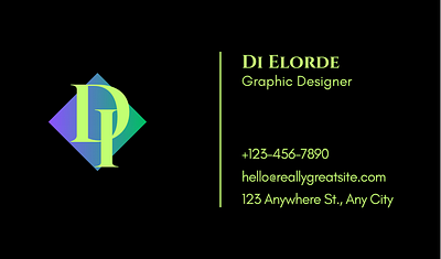 Graphic Designer business card graphic design