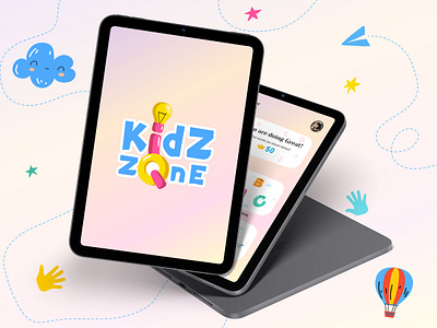 Kidz IQ Zone - App UI animation branding ipad iqgame kids logo tabletapp ui uiux