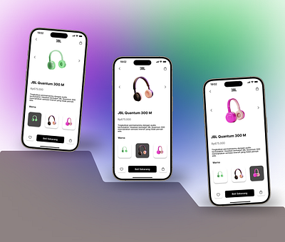 JBL Earphone app branding design ui