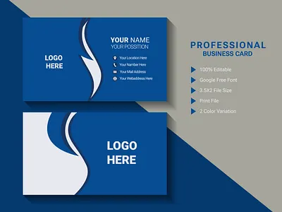 Professional Business Card Design 3d graphic design motion graphics template