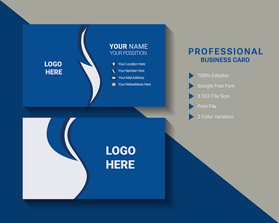 Professional Business Card Design 3d graphic design motion graphics template