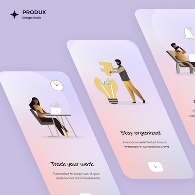 Productivity App Splash Screen Concept financeapp