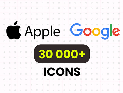Download Apple & Google Icons Collections - 30 000+ Icons app apple icons branding design google google icons graphic design icon pack icons illustration logo typography ui ux vector